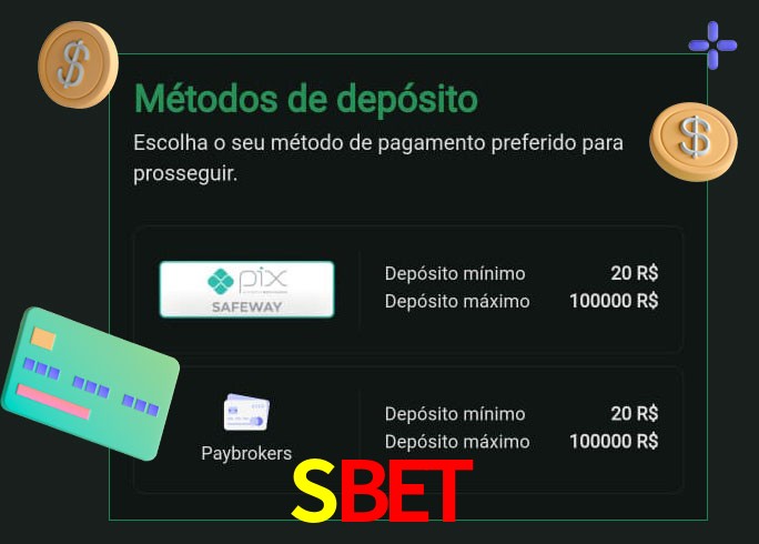 O cassino Sbet oferece uma grande variedade de métodos de pagamento